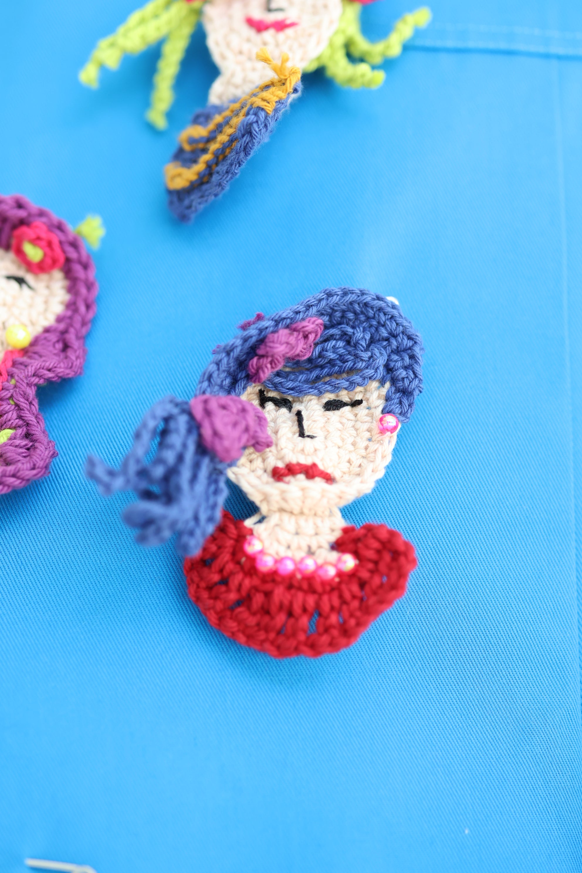 THE LITTLE CROCHET & SAFETY PIN BROOCHES